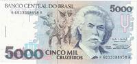 Brazil 5000 Cruzeiros KM:232c -
