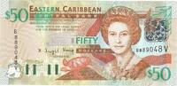 East Caribbean States 50 Dollars Banknote, Undated (2003), KM:45m -