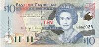 East Caribbean States 10 Dollars Undated (1994), KM:32k -