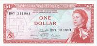 East Caribbean States 1 Dollar Banknote, KM:13f -