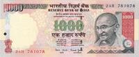 India 1000 Rupees KM:100a -
