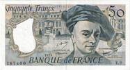 France 50 Francs Quentin de La Tour, 1991, E.2 187400 -