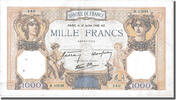 France 500 Francs Banknote, 1 000 F 1927-1940 ''Cérès et Mercure'' -