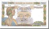 France 500 Francs Banknote, 500 F 1940-1944 ''La Paix'', 1941-07-31 -