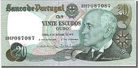 Portugal 20 Escudos Banknote, 1978-10-04 -