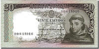 Portugal 20 Escudos Banknote, 1964-05-26 -