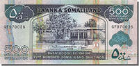 Somaliland 500 Shillings = 500 Shilin Banknote -