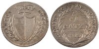 SWISS CANTONS 5 Batzen Coin, LUZERN, Silver, KM:108 -