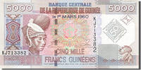 Guinea 5000 Francs Banknote, 2010-03-01 -