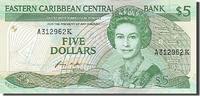 East Caribbean States 5 Dollars Banknote -