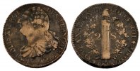 France 2 Sols Coin, 2 sols françois, Paris, Bronze -