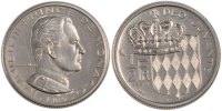 Monaco 1/2 Franc Coin, Nickel, Gadoury:149 -