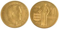 Monaco 20 Centimes Coin, Aluminium-Bronze, Gadoury:147 -