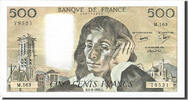 France 500 Francs Banknote, 500 F 1968-1993 ''Pascal'', 1982-08-05 -