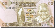 Zambia 2 Kwacha Banknote -