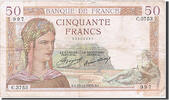 France 50 Francs Banknote, 50 F 1934-1940 ''Cérès'', 1935-12-19 -