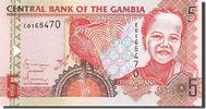 Gambia 5 Dalasis Banknote, Undated (2001), KM:20a -
