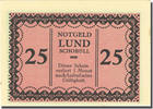 Germany 25 Pfennig Banknote, lund-Schobüll 25 Pfennig, personnage pink UNC(63) Mehl 844.1b -
