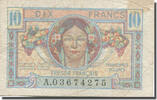 France 10 Francs 1947 French Treasury, 1947, Fayette:VF30.1 -