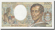 France 200 Francs Montesquieu, 1987, Fayette:70.07, KM:155b -