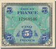 France 5 Francs Flag/France, 1944-06-06, Fayette:VF 17.02 -