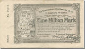 Germany 1 Million Mark Banknote, Duisburg, usine 3, 1923-12-31 EF(40-45) -