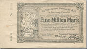 Germany 1 Million Mark Banknote, Duisburg, usine 5, 1923-12-31 EF(40-45) -