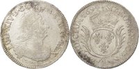 France 1/2 Ecu Coin, Louis XIV, 1/2 Écu aux palmes, Dijon -