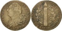 France 2 Sols Coin, 2 sols françois, Paris, Bronze -