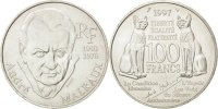 France 100 Francs Coin, André Malraux, Silver, KM:1188 -