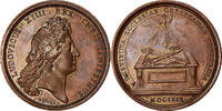France Medaille Louis XIV, Paix de l'Église, Copper, Mauger, Restrike -