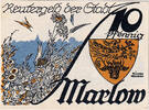 Germany 10 Pfennig Banknote, Marlow, champs, UNC(63) Mehl:FS 872.1 -