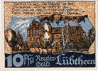 Germany 10 Pfennig Banknote, Lübtheen, Eglise, 1922 UNC(63) Mehl:FS 834.1 -