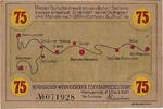 Germany 75 Pfennig Banknote, Nordhausen, carte, 1921 UNC(63) Mehl:FS 1406.1 -