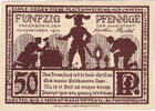 Germany 50 Pfennig Banknote, Paderborn, cathédrale, 1921UNC(63) Mehl:1043.5 -