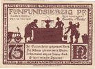 Germany 75 Pfennig Banknote, Paderborn, fontaine, 1921 UNC(63) Mehl:1043.5 -