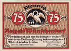 Germany 75 Pfennig Banknote, Wünschendorf, Oies, 1921 UNC(63) Mehl:1457.2 -