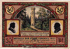 Germany 50 Pfennig Banknote, ilmenau, tour, Mehl:643.3 -