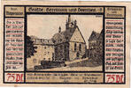 Germany 75 Pfennig Banknote, Possneck, Eglise, 1921 UNC(63) Mehl:1066.3 -