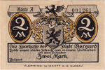 Germany 2 Mark Banknote, Belgard, cathédrale, Mehl:69.1a -