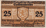 Germany 25 Pfennig Banknote, Sondershausen, Blason, 1920 UNC(63) Mehl:1241.1 -
