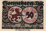 Germany 50 Pfennig Banknote, Sonneberg, Blason, 1922 UNC(63) Mehl:1244.2 -