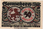 Germany 50 Pfennig Banknote, Sonneberg, Blason 2, UNC(63) Mehl:1244.2 -