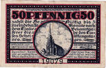 Germany 50 Pfennig Banknote, Speicher, Eglise, 1920 AU(55-58) Mehl:S93.1b -