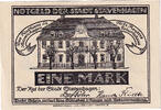 Germany 1 Mark Banknote, Stavenhagen, mairie, Mehl:1257.1 -