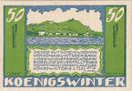 Germany 50 Pfennig Banknote, Koenigswinter, paysage, 1921 UNC(63) Mehl:730.2 -
