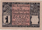 Germany 2 Mark Banknote, Berlin, train, 1922-03-01, Mehl:92.3 -