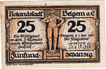 Germany 25 Pfennig Banknote, Belgern, Eglise 1921-11-01, AU(55-58) Mehl:70.1 -