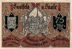 Germany 75 Pfennig Banknote, Saalfeld, village, UNC(63) Mehl:1155.5 -