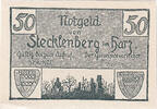 Germany 50 Pfennig Banknote, Stecklenberg, ferme, Mehl:1258.2 -